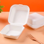 Bento Cake Box / BAGASSE BENTO CAKE BOX / Bagasse Burger Box eco friendly / bagasse bento cake box /