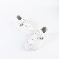 PLAYBOY รุ่น Rika  Sneakers รองเท้าผ้าใบ รหัส ST-H262C1252-WH(ควร+1ไซส์) ดีไซน์ แต่งสายคาดเข็มขัดโลโ