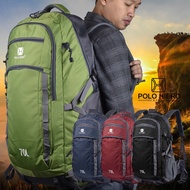 Mountain Backpack POLO Hiero 65070 - 70 Liter Camping Bag, Homecoming Bag, Outdoor Backpack, Clothes