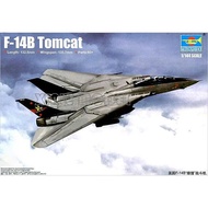 Kit Model Pesawat Dipasang Plastik Sangkakala TP03918 Pejuang F-14B Amerika "Tomcat" 1/144