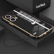Casing Xiaomi POCO F3 F3GT F4 F4GT New Phone Case Electroplating Smooth Soft Shell Shockproof Case