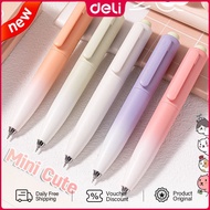 Deli Radish Diced Quick-Drying Press Personal Gel Pen 0.5mm Double Bead ST Tip Black Ink S186 1Pc
