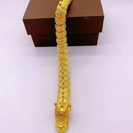 龙骨链立体龙手链男款霸气龙头帅气个高级高颜值创意Dragon bone chain three-dimensional dragon bracelet men's style domineering 