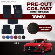 MG 5 / MG5 18MM Customized PRE CUT Carpet Car Karpet Car Coil Floor Mat (5pcs)
