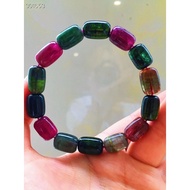 Super Economical Premium Watermelon Tourmaline Barrel Beads Bracelet Bracelet Men's Bracelet Bracele