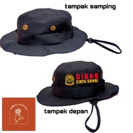 Topi Ormas gibas//topi gibas cinta damai//topi rimba//topi gunung//topi lapangan//topi terlaris//top