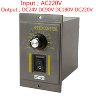 【Thriving】 Dc-51 AC 220V to DC 90v 24V 180V electrical speed control controller for 60W 200W motor d