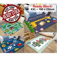 [READY STOCK] KL 💯 XXL 160 X 230cm CARPET VELVET 4KIDS / COLOURFUL DESIGN 4KIDS