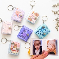 Mini Photo Album Keychain Student Bag Interstitial Photo Album ID Photo Storage Book 2inch