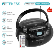 Retekess TR630 TR621 เครื่องเล่นซีดีพกพาและเครื่องบันทึกเทป วิทยุ AM FM แบบบูมบ็อกซ์ ฟังก์ชัน BBS เล