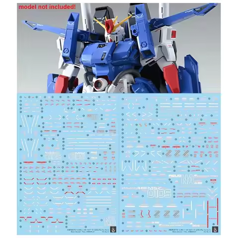 YAN Decals High Precision Fluorescent Water Stickers Fit MG 1/100 Full Armor ZZ Ver.Ka ZZFA Hobby DI