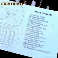 Armiyo 19Pcs/set .22Cal 9mm .40/.45 Caliber Tactical G Bore Cleaning Swabs Kit Universal Pistol Brus