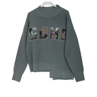 2022 Autumn Winter Series Casual Loose Clothes Edge Irregular Design Pullover Sweater 33DQ550015Orig