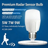 Radar/Voice Sensor LED Sensor Light Bulb Motion Activated Light Dusk to Dawn Sensor LED Light 5/7/9W