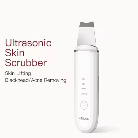 ANLAN Ultrasonic Skin Scrubber Deep Cleaning Peeling Shovel Limpiador Facial Skin Care Face Lifting 