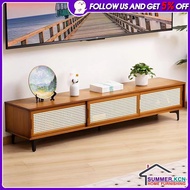 TV Console TV Cabinet with Sliding Door Living Room Storage Floor Cabinet Nordic Scalable TV Cabinet