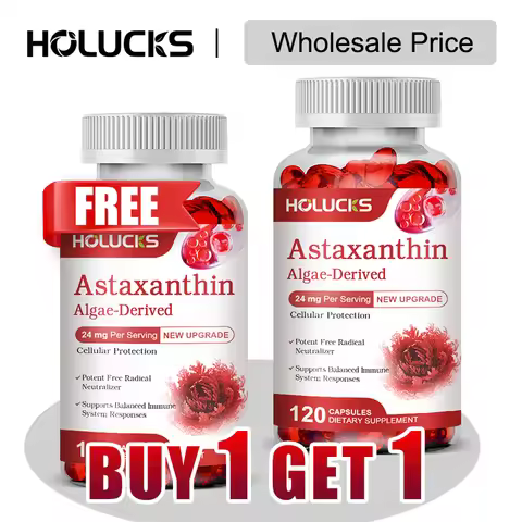 Buy 1 Get 1 Free! Astaxanthin 24mg Supplement, for Skin & Eye Health, Anti-Aging & UV Defense, Reduc