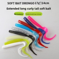 Lure Fake Bait Curly Tail Soft Bait Big Sickle Bait Soft Worm Bait 14cm17g Maggot Curly Tail Soft Ba