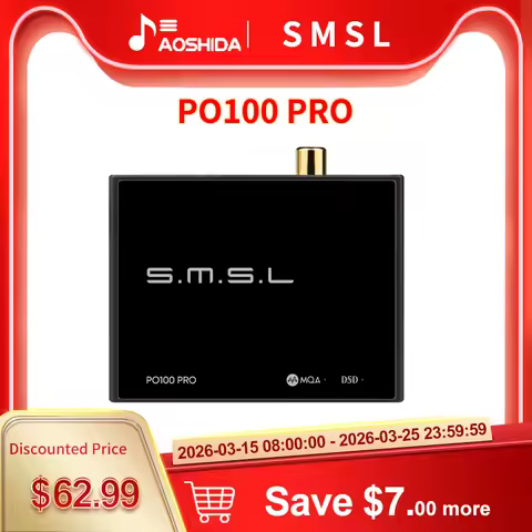 SMSL PO100 PRO USB Digital Interface MQA Decoding XOMS XU316 DSD64 Optical Coaxial DSD512 I2S Output
