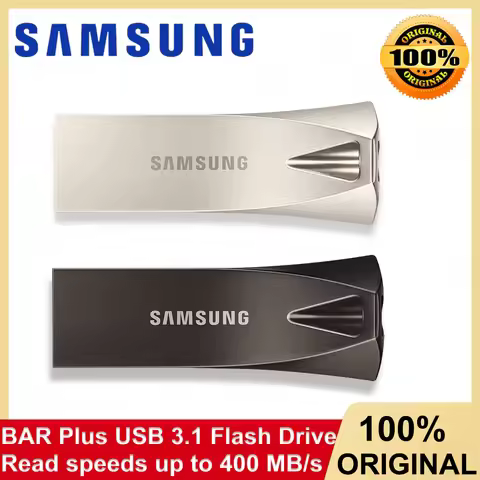 SAMSUNG Flash Drive USB 3.1 BAR Plus Pendrive 64GB 128GB 256GB Read speeds up to 400MB/s Metal U Dis