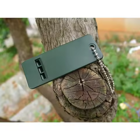Three-frequency Outdoor Survival Whistle Lifesaving Whistle First Aid Whistle Treble High-frequency 