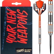 RUTHLESS RX STEEL TIP DART - 24G TWIN KNURL Ruthless TIGER Darts 90% Tungsten Steel Darts (ARROW DAR