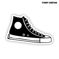 CONVERSE SHOE Brand Stickers Glossy Lamination