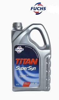FUCHS Titan SUPERSYN SAE 5W40 Fully Synthetic Engine Oil 4L