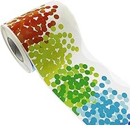 Wambere 1 Roll Border Stickers, Colourful Dots Edge Stickers, Wavy Border Stickers, Decorative Edge 