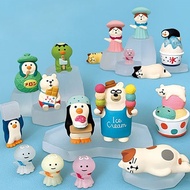 < Cute Dog Story > Snow Cat Ice Shop Mini Food Toys Micro Landscape Dolls Home Decorations Succulent