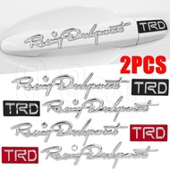 Car Stickers - Auto Door Handle Decals - Decorative Accessories - Automobile Exterior Decoration - 3D stereo TRD Pattern - For Helmet Motor - Self-adhesion - Personalised Fashion