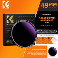 KNF Concept 49mm Lens Filter Nano-X ND1000000 Solar Filter