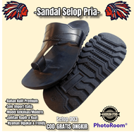 Sandal Indrian 003 Sandal Kulit Pria Sandal Capit Pria Sandal Jepit Kulit Sandal Terbaru Sandal Casu