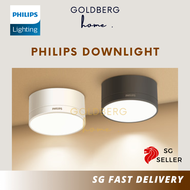 Philips Nordic 9W Downlight Black White - Surfaced Down light- Corridor Living Room | Goldberg Home