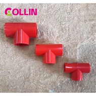 PVC ORANGE ELECTRICAL TEE PVC ORANGE FITTINGS 1/2 3/4 1
