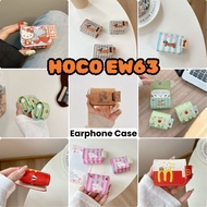 【Trend Front】For HOCO EW63 Case Cute Cartoon Textile Crafts Earphone Case Casing Cover