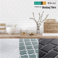 [HYUNDAI L&amp;C] Bodaq Tiles Decorative Tile Stickers Kitchen Bathroom Wall Tile Sheets