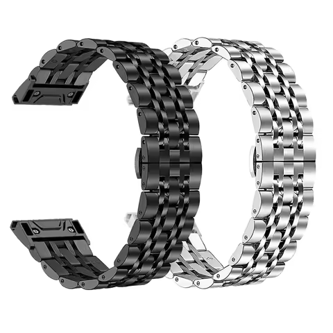 Stainless Steel Watchband For Garmin Fenix 8 51mm Quick Fit Bracelet For Garmin Enduro 3 2 Metal Str