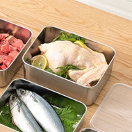 日本霜山 304不鏽鋼速凍保鮮盒(深型L)-3000ml-3入