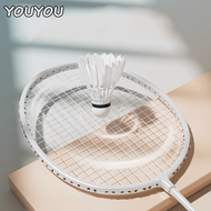 YOUYOU【COD】Badminton racket set authentic flagship store official light and durable professional double racket children's girls badminton racket