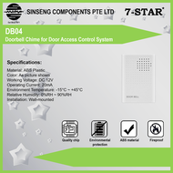 Door Access Biometric Control Doorbell - 4 lines DC12V Wired Door Bell door access control system ding dong sound bell with 4 wires without battery for apartment/home/office