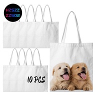 Sublimation Tote Bags Blanks 15 X 13 Inch Polyester Canvas Tote for DIY Crafting Heat Transfer Bag f