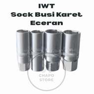 IWT mata kunci sok sock shock socket busi karet 16 - 21mm
