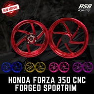 HONDA FORZA 350 SPORT RIM FORGED CNC BY RSB RACING- Motorcycle Automotive