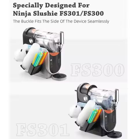 B98A-Cup Organizer For Ninja Slushie Machine FS301 & FS300 3-In-1 Side-Mounted Holder For Cups Lids 