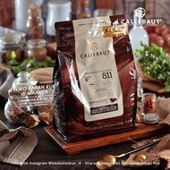 Callebaut 811 2.5kg Dark Chocolate Couverture 54.5% Chocolate Coin Sweet