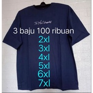 JUMBO T-SHIRTS BIGSIZE T-SHIRTS OVERSIZE T-SHIRTS FOR MEN 2XL 3XL 4XL 5XL 6XL 7XL/3 PCS PACKAGE RAND