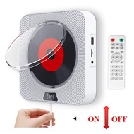 CD Player with Bluetooth, Portable Wall Mountable CD Music Player, Home Audio Boombox with Remote Control FM Radio Built-in HiFi Speakers, MP3 Headphone Jack AUX Input Output Portable CD Player FM Radio Bluetooth HiFi Speaker Mini Home Boombox USB Flash