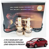 ☆LED☆ 2pcs LED HEADLIGHT BULB (3 COLOR) (H7) FOR PROTON PERSONA (2 ND GEN) (2016-PRESENT)