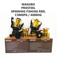 NEW MAGURO PROSTEEL SPINNING FISHING REEL C3000PG 4000HG
